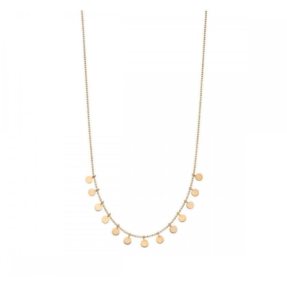 9ct Yellow Gold Disc Necklace