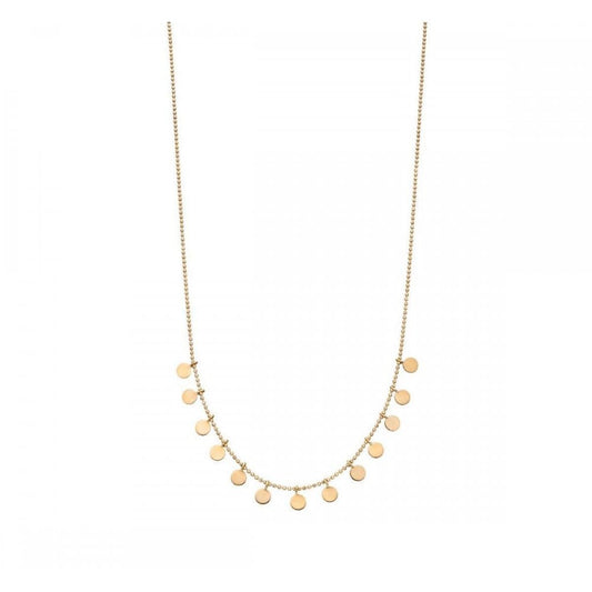 9ct Yellow Gold Disc Necklace