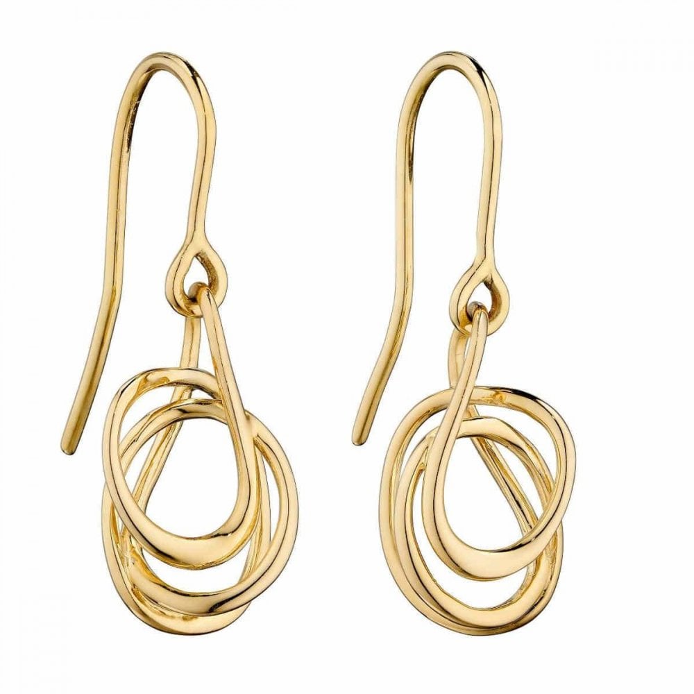9ct Yellow Gold Drop Earrings