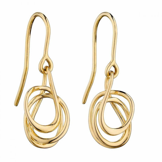 9ct Yellow Gold Drop Earrings