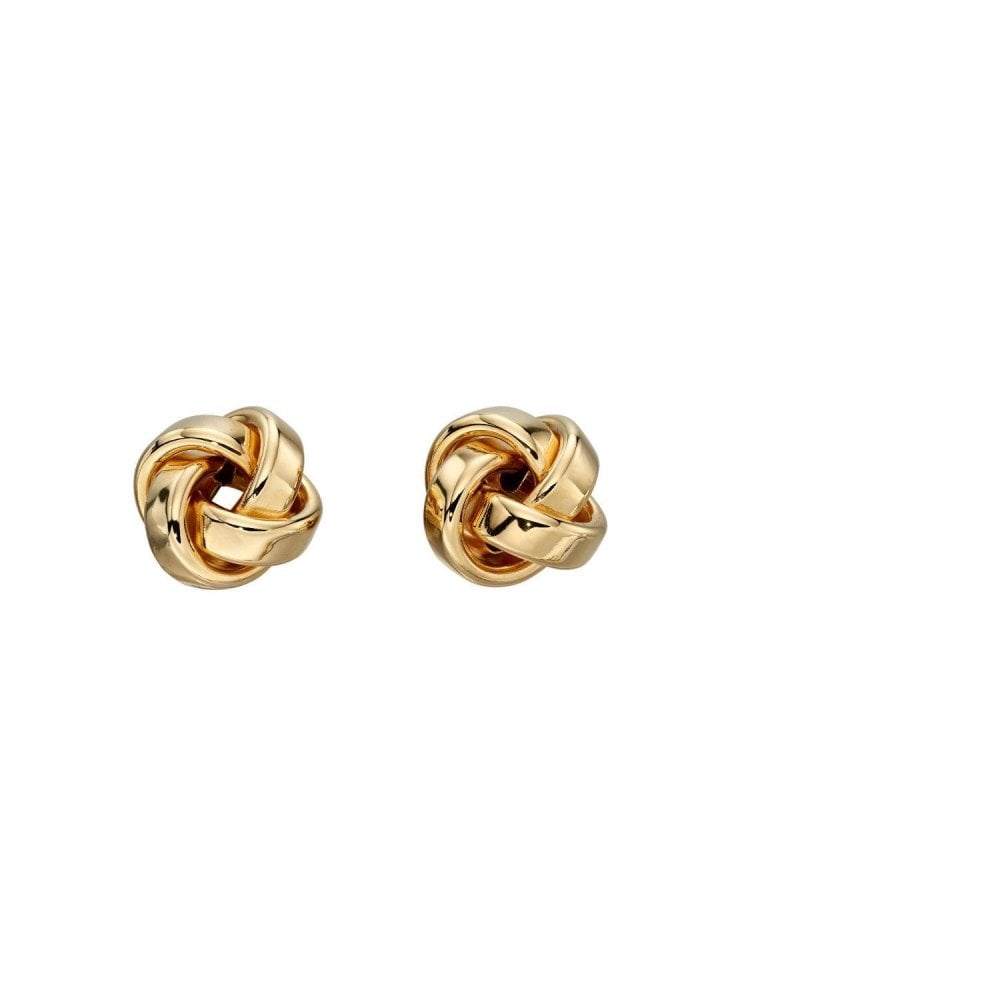 9ct Yellow Gold Knot Earrings