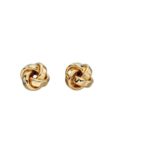 9ct Yellow Gold Knot Earrings