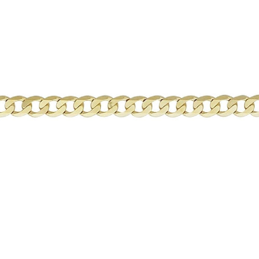 9ct Yellow Gold Metric Curb Chain 20"