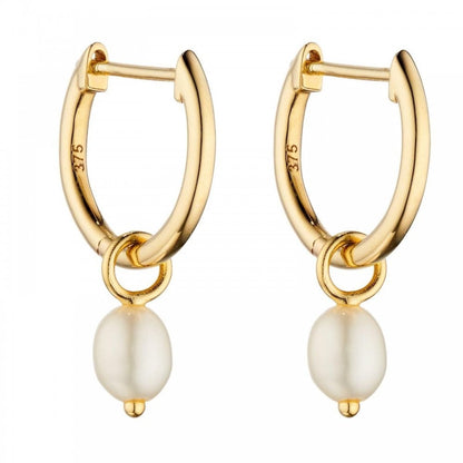 9ct Yellow Gold Pearl Earring Charms