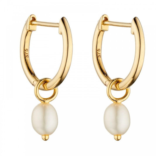 9ct Yellow Gold Pearl Earring Charms