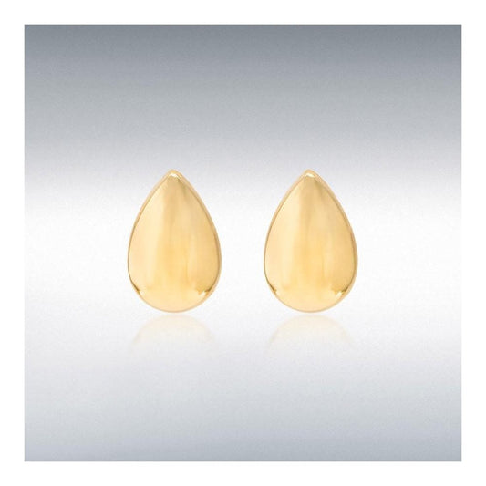 9ct Yellow Gold Small Teardrop Earrings