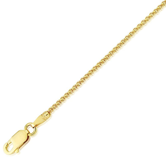 9ct Yellow Gold Spiga Chain
