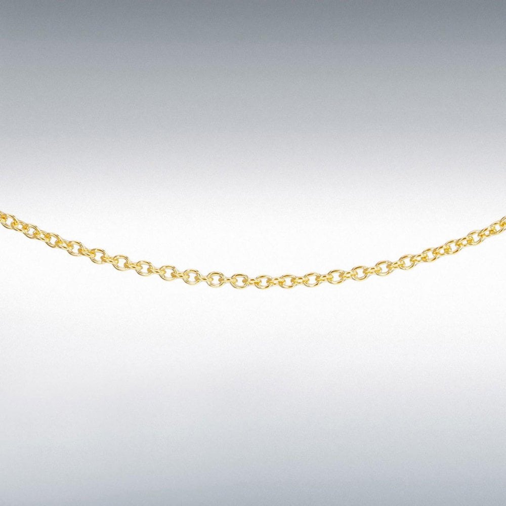 9ct Yellow Gold Trace Chain 16/18"