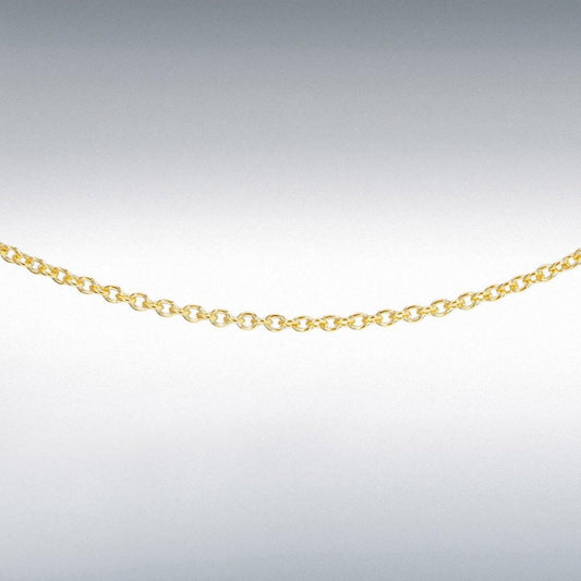 9ct Yellow Gold Trace Chain 16/18"