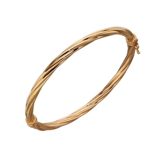 9ct Yellow Gold Twist Bangle