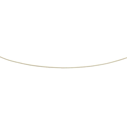 9ct Yellow Gold Venetian Box Chain 46cm