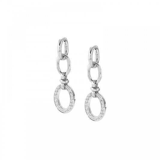 Affinity Drop Link CZ Earrings