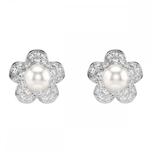 Ariana Grande X Round Pearl Flower Earrings