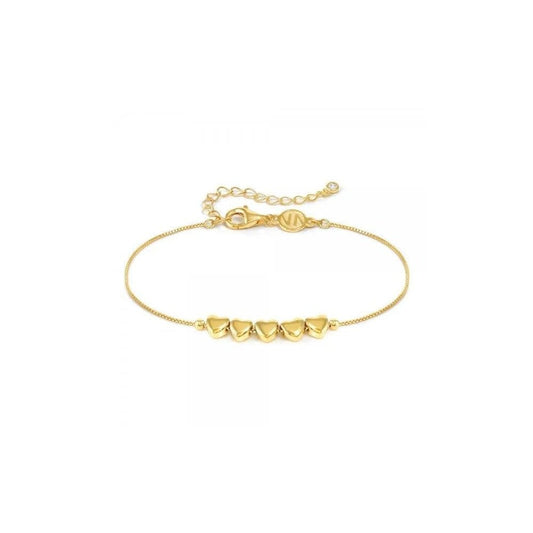 Armonica 5 Gold Plated Heart Bracelet