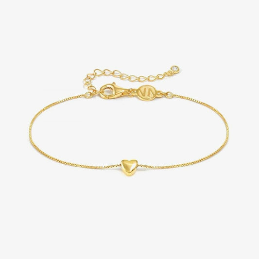 Armonica Gold Plated Cubic Zirconia Heart Bracelet