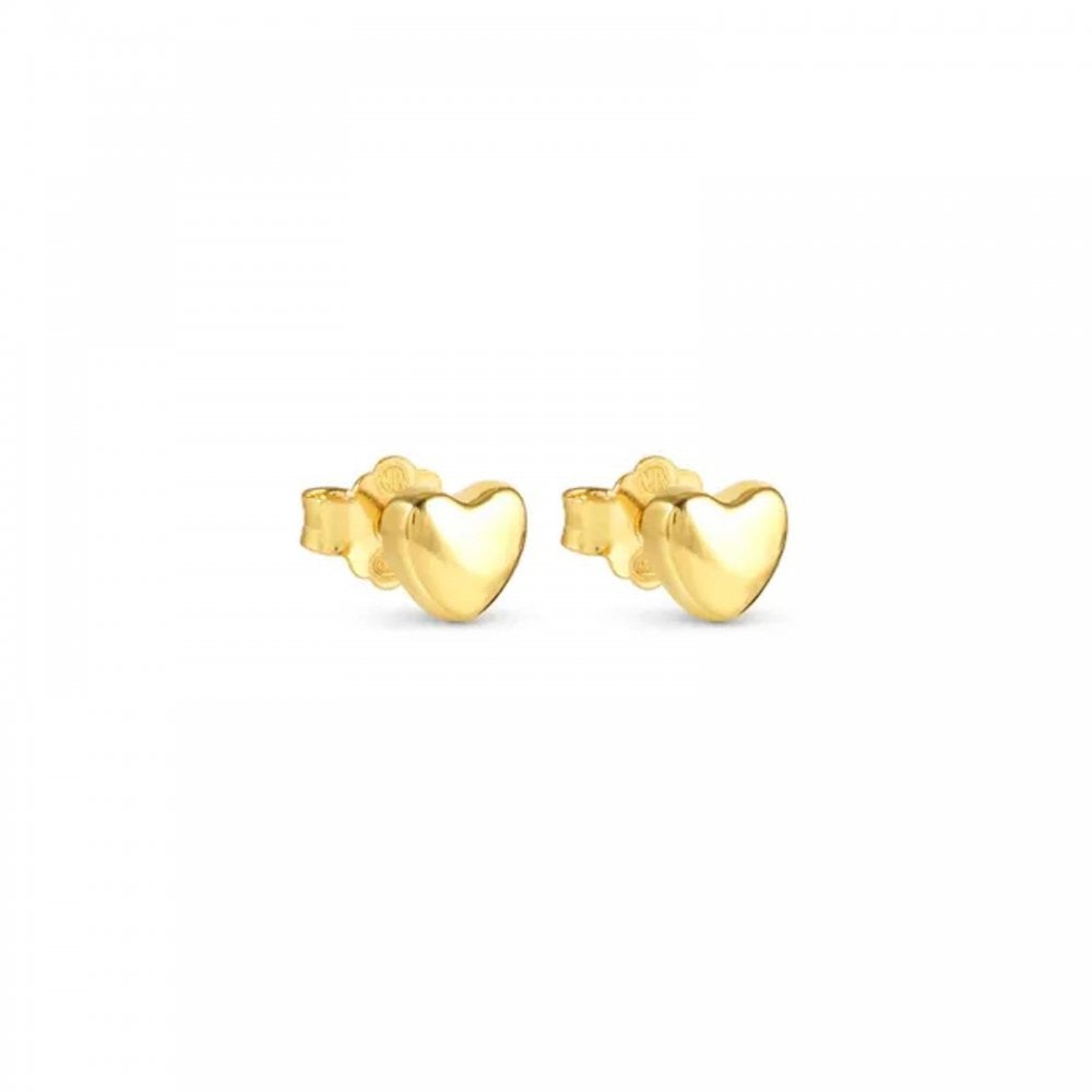 Armonica Gold Plated Heart Earrings