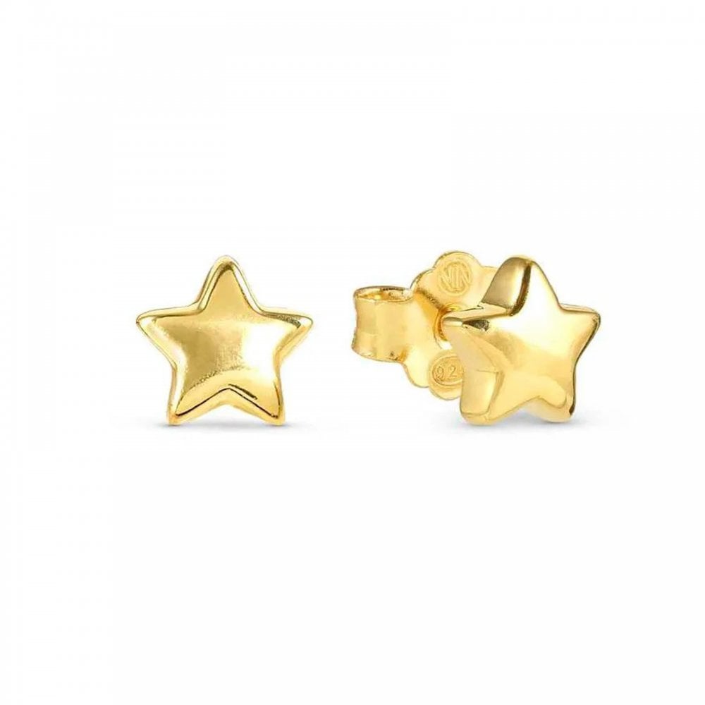 Armonica Star Gold Plated  Earrings