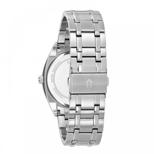 Bulova Gents Classic Stainless Steel Blue Dial Bracelet Watch