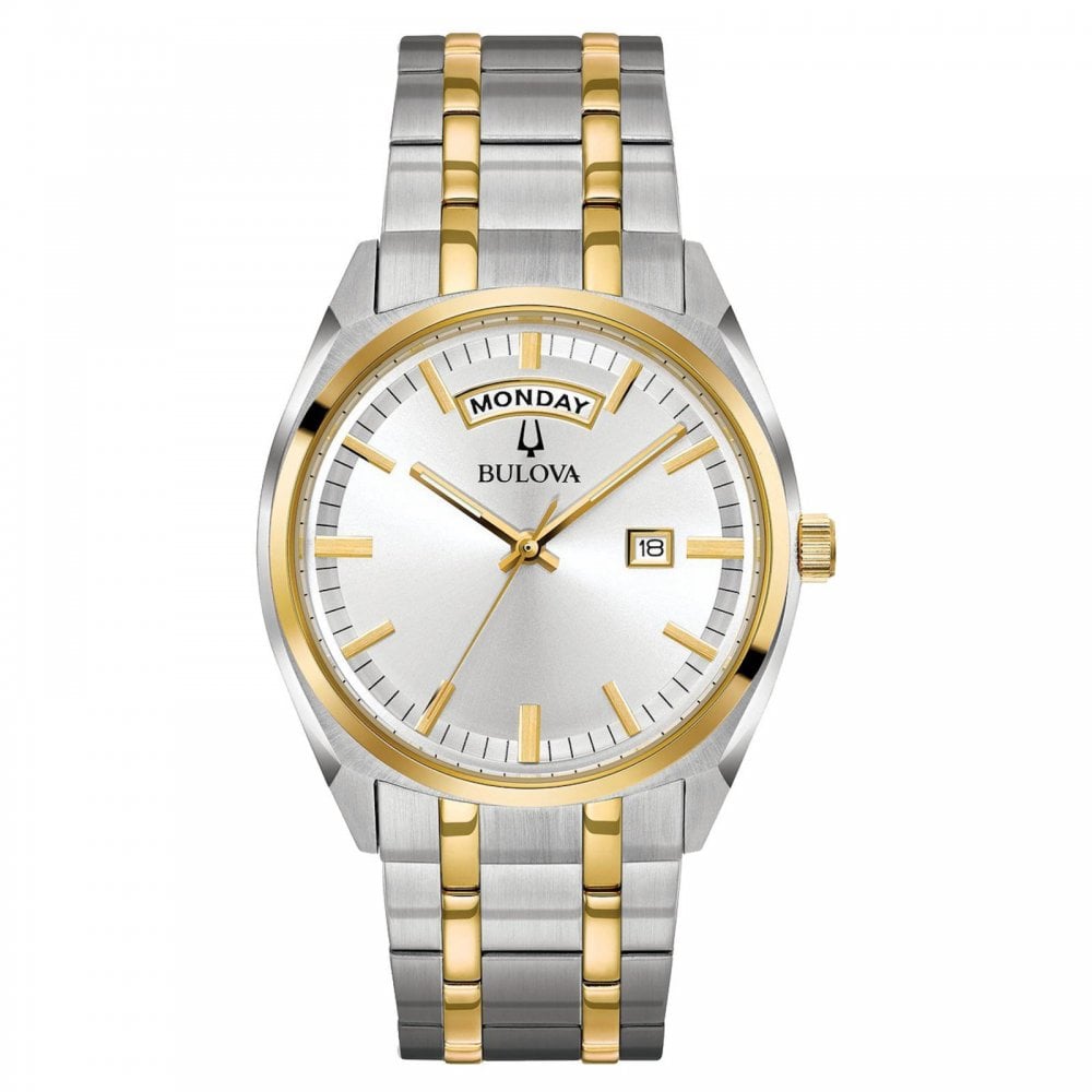 Bulova Gents Surveyor Classic Two Tone Bracelet Watch