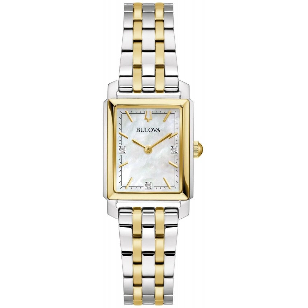 Bulova Sutton Mother of Pearl Diamond Quartz Ladies Watch