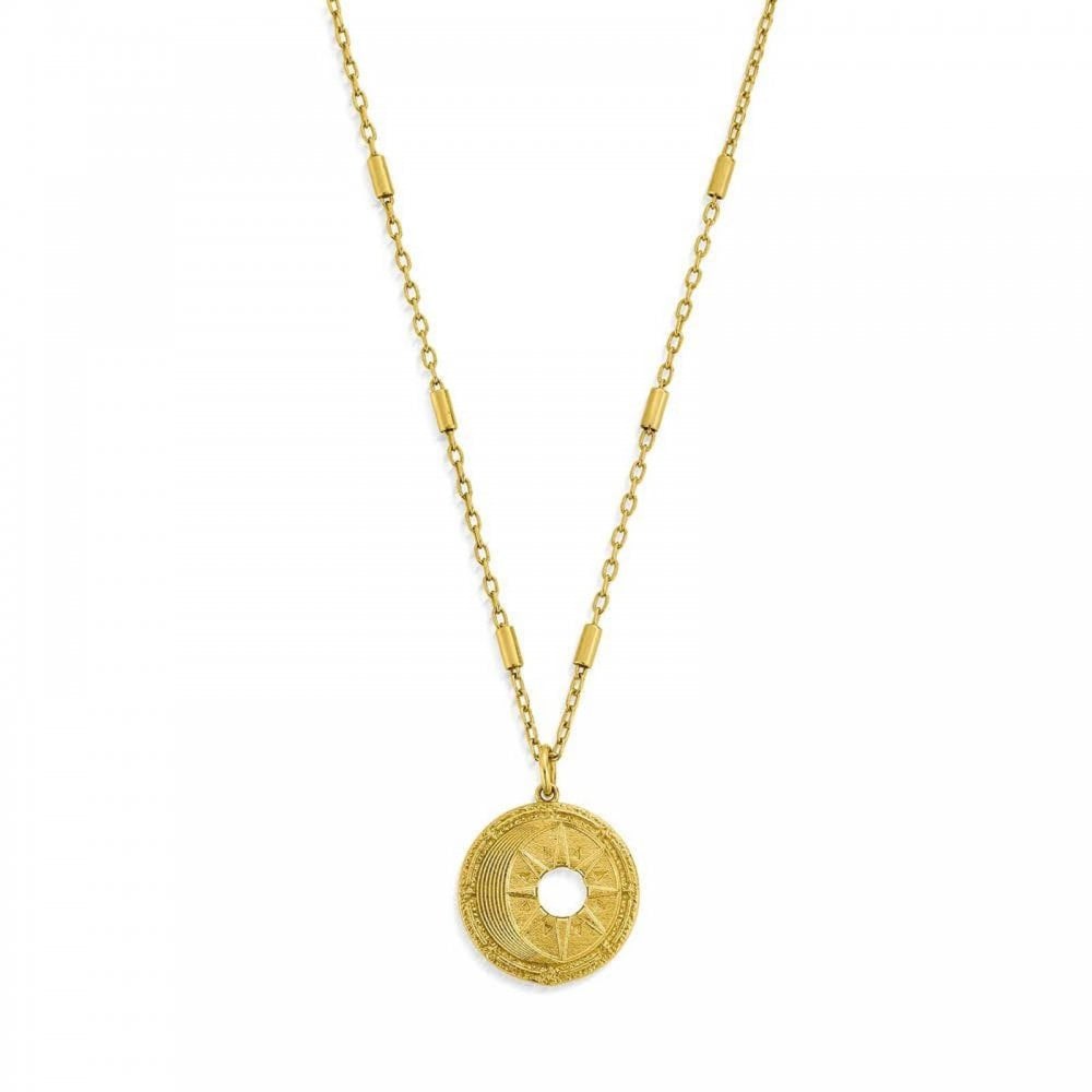 Chlobo 18ct Gold Plated Midnight Gaze Necklace