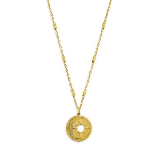 Chlobo 18ct Gold Plated Midnight Gaze Necklace
