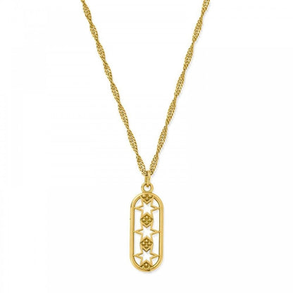 Chlobo 18ct Gold Plated Stars Align Necklace