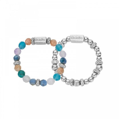 Chlobo Beautiful Energy Set of 2 Rings Medium