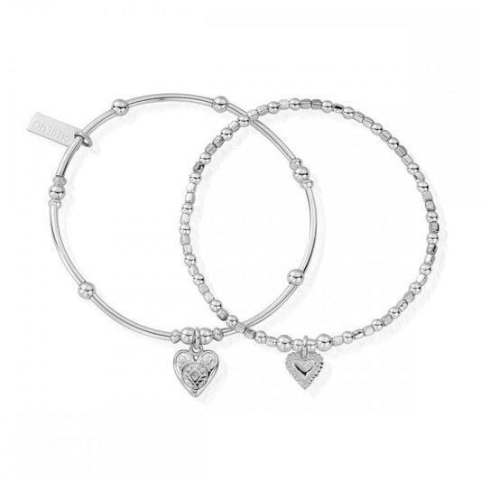 ChloBo Compassion Set of 2 Love Bracelets