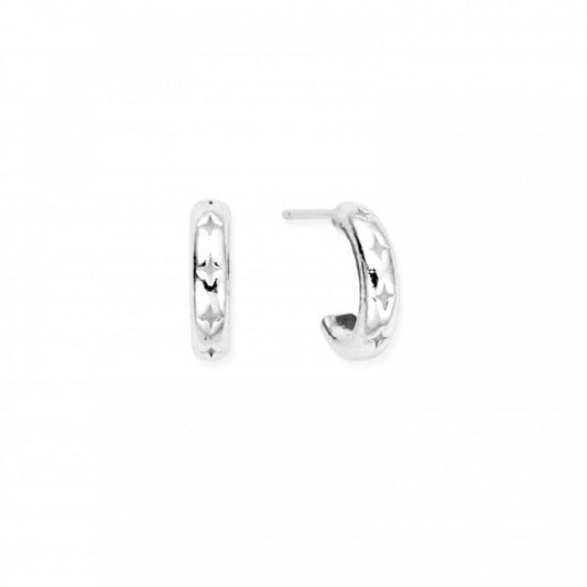 Chlobo Cut Out North Star Huggie Hoops