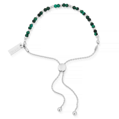 Chlobo Dainty Sparkle Malachite Bracelet