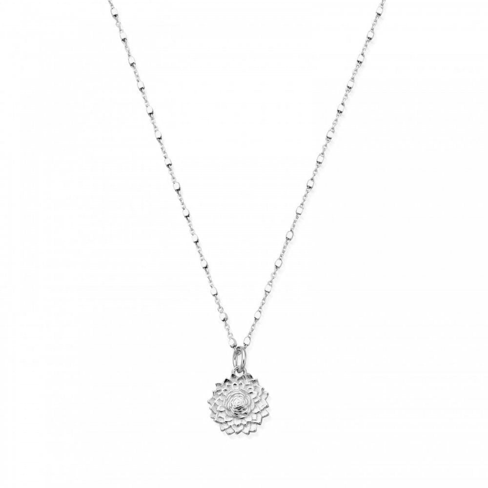 Chlobo Delicate Cube Sunflower Necklace