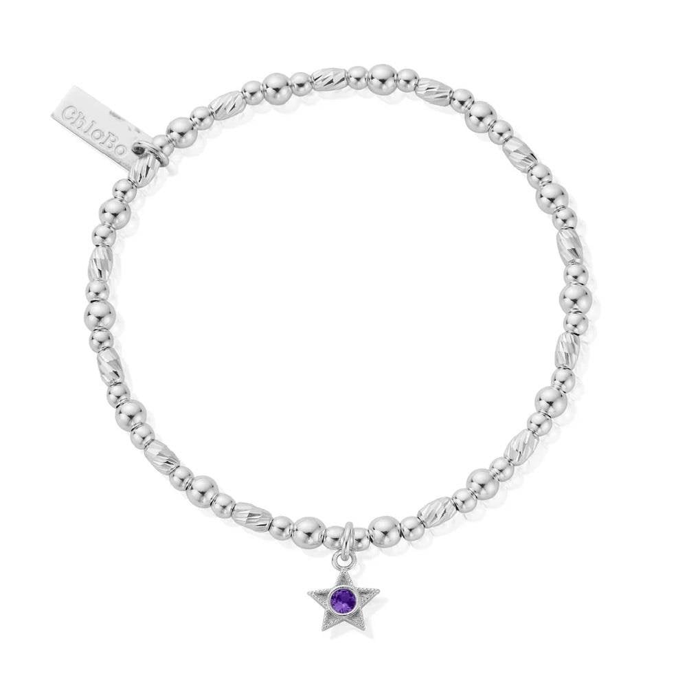 ChloBo February Amethyst Birthstone Bracelet