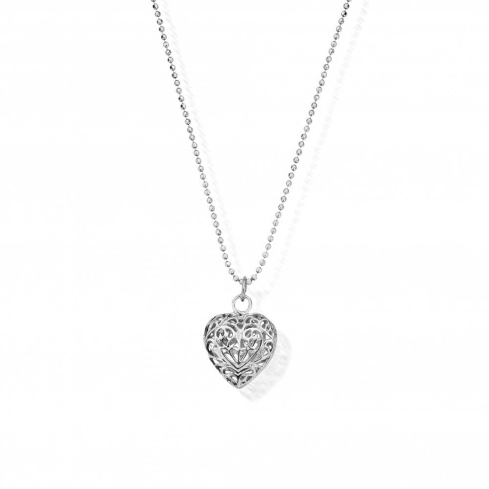Chlobo Filigree Heart Pendant with Chain