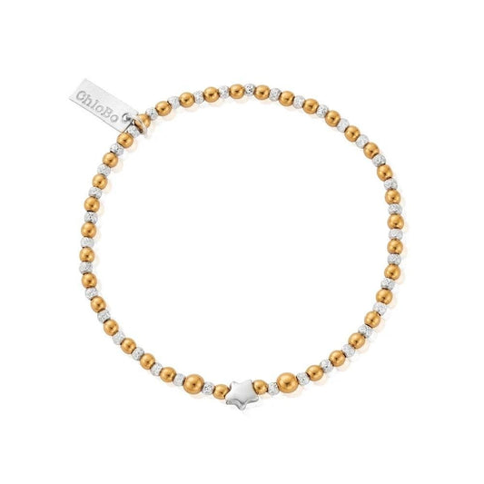 ChloBo Gold and Silver Inset Star Bracelet