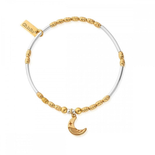ChloBo Gold and silver Luna Moon Bracelets
