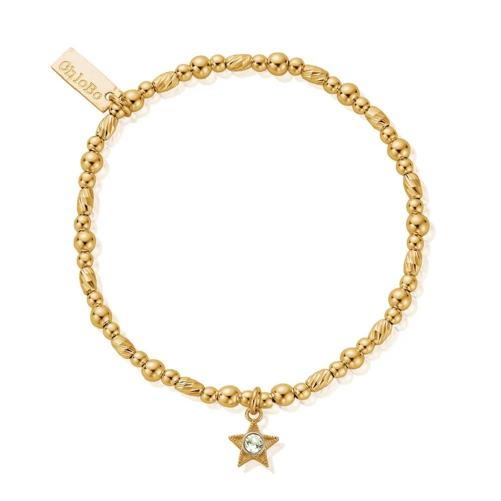 ChloBo Gold November Yellow Topaz Birthstone Bracelet