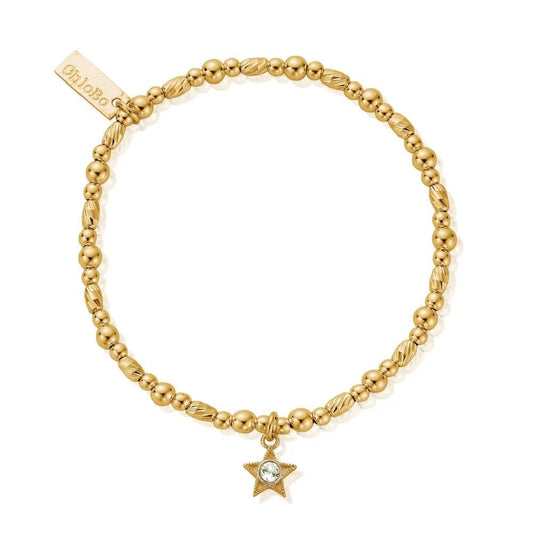 ChloBo Gold November Yellow Topaz Birthstone Bracelet