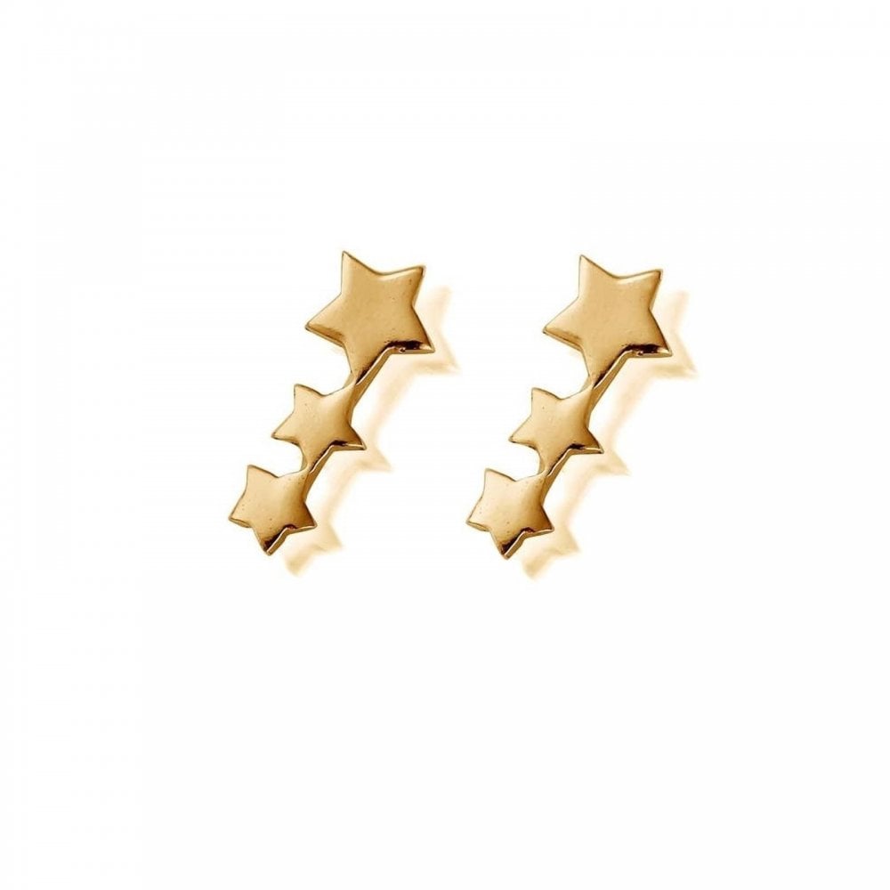 Chlobo Gold Shooting Star Cuff Earrings