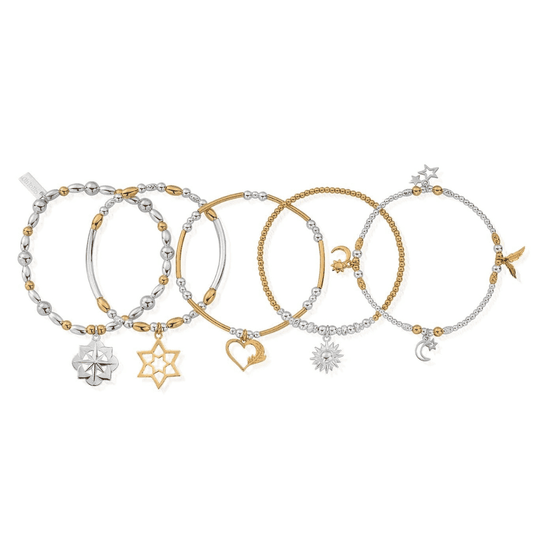 Chlobo Gold & Silver Inner Spirit Stack of 5