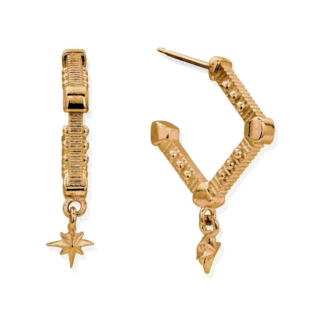Chlobo Gold Tone Inner Guidance Hoop Earrings