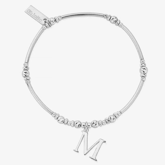 Chlobo Iconic Silver Initial Bracelet Letter M