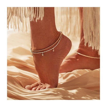 ChloBo Mini Cute Multi Star Anklet