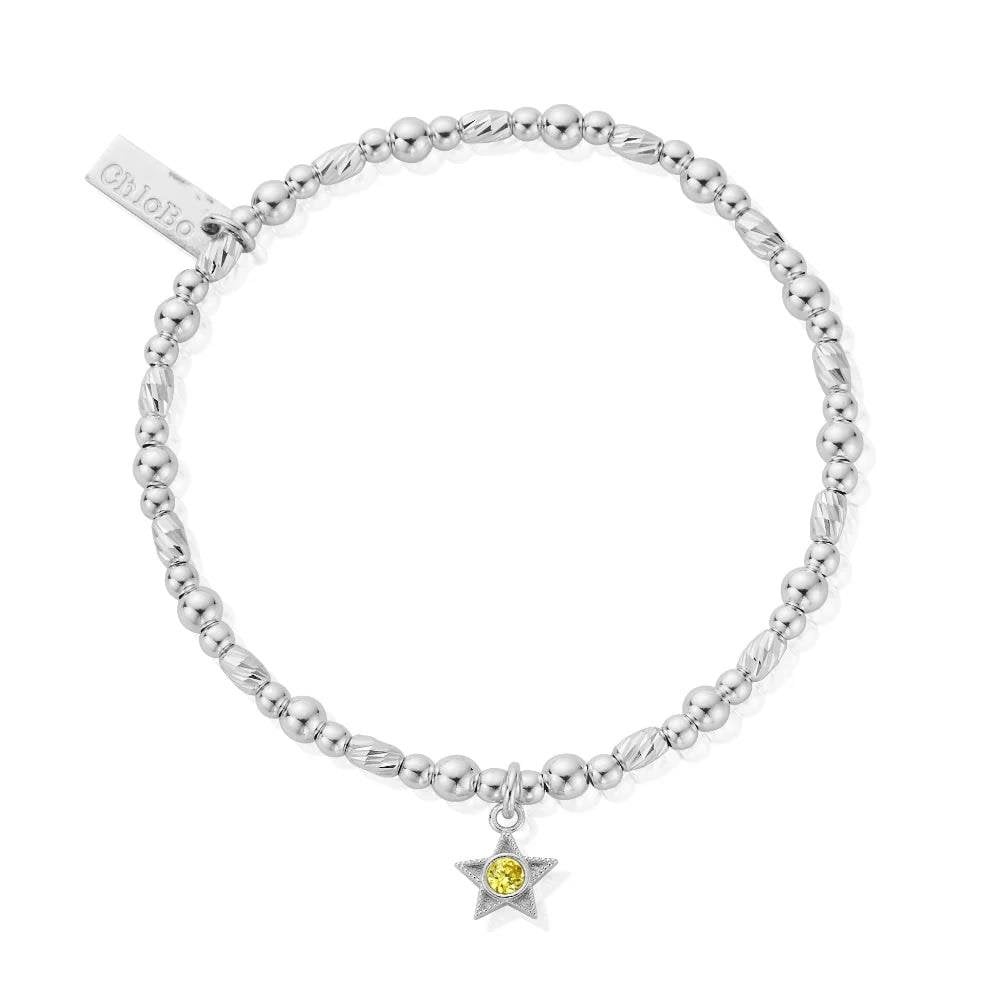 ChloBo November Yellow Topaz Birthstone Bracelet