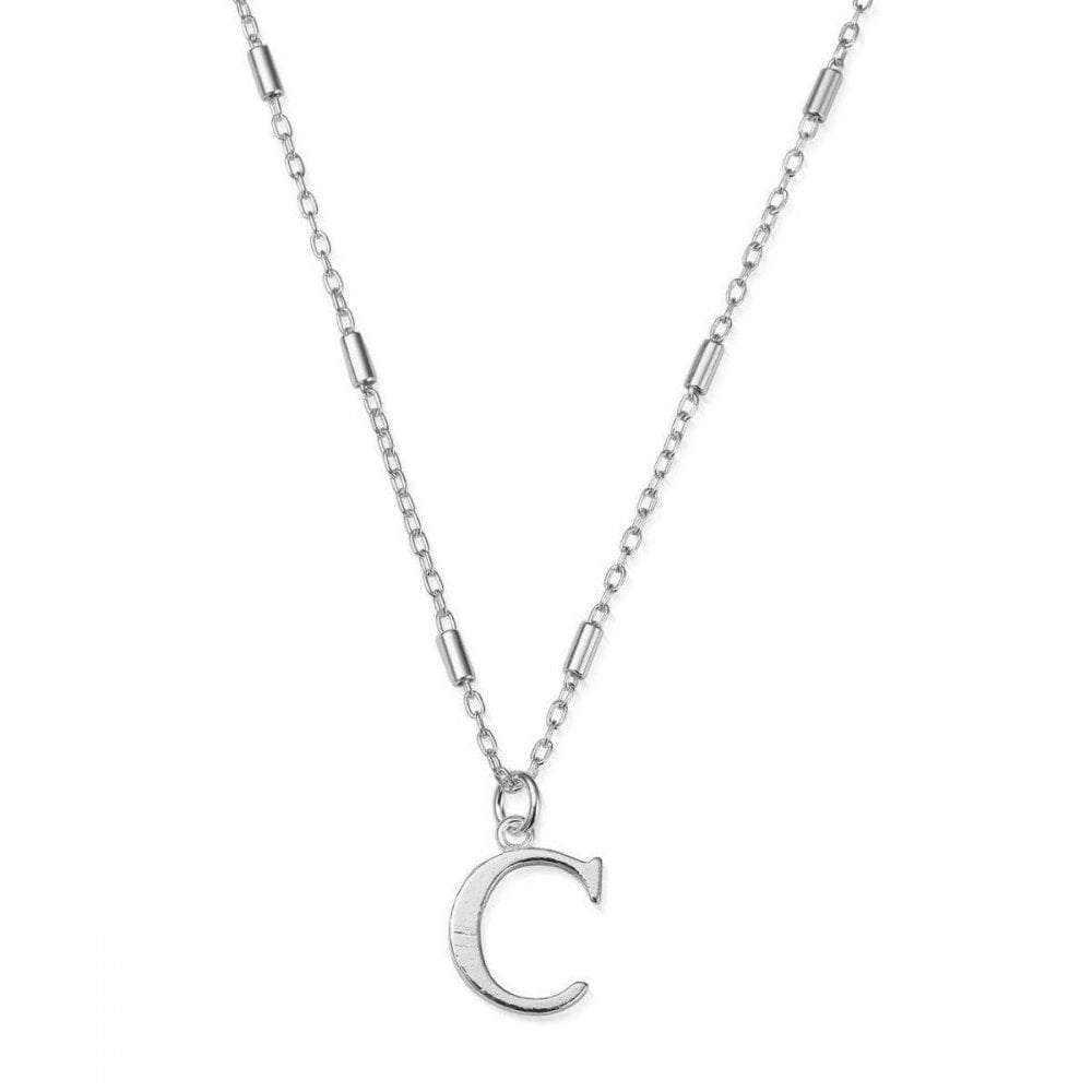 Chlobo Silver Iconic Initial 'C' Pendant