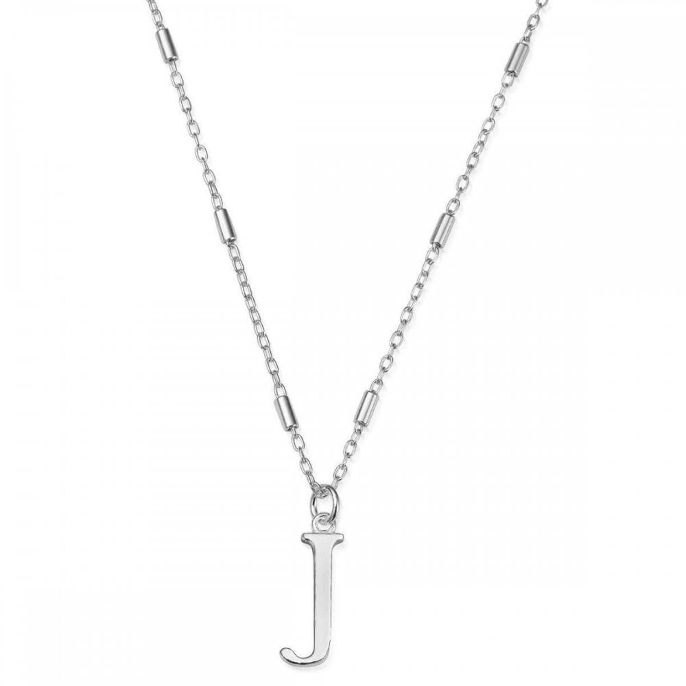 Chlobo Silver Iconic Initial 'J' Pendant