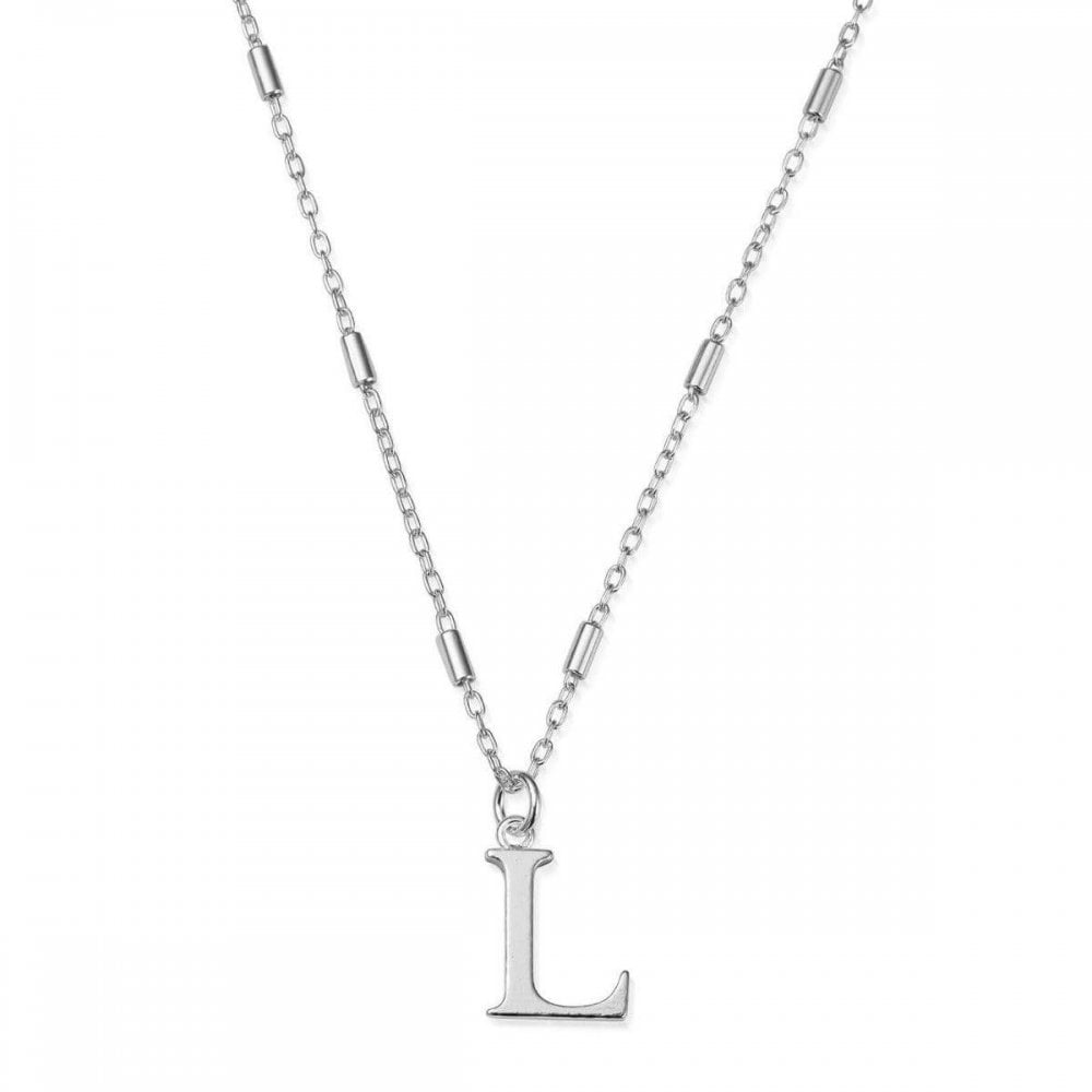 Chlobo Silver Iconic Initial 'L' Pendant