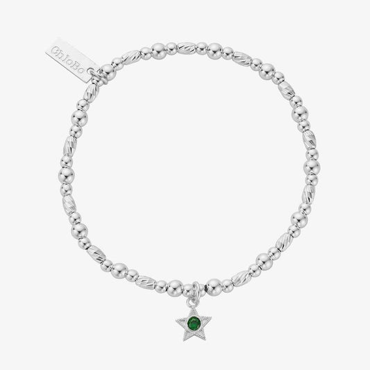 Chlobo Silver May Birthstone Star Bracelets