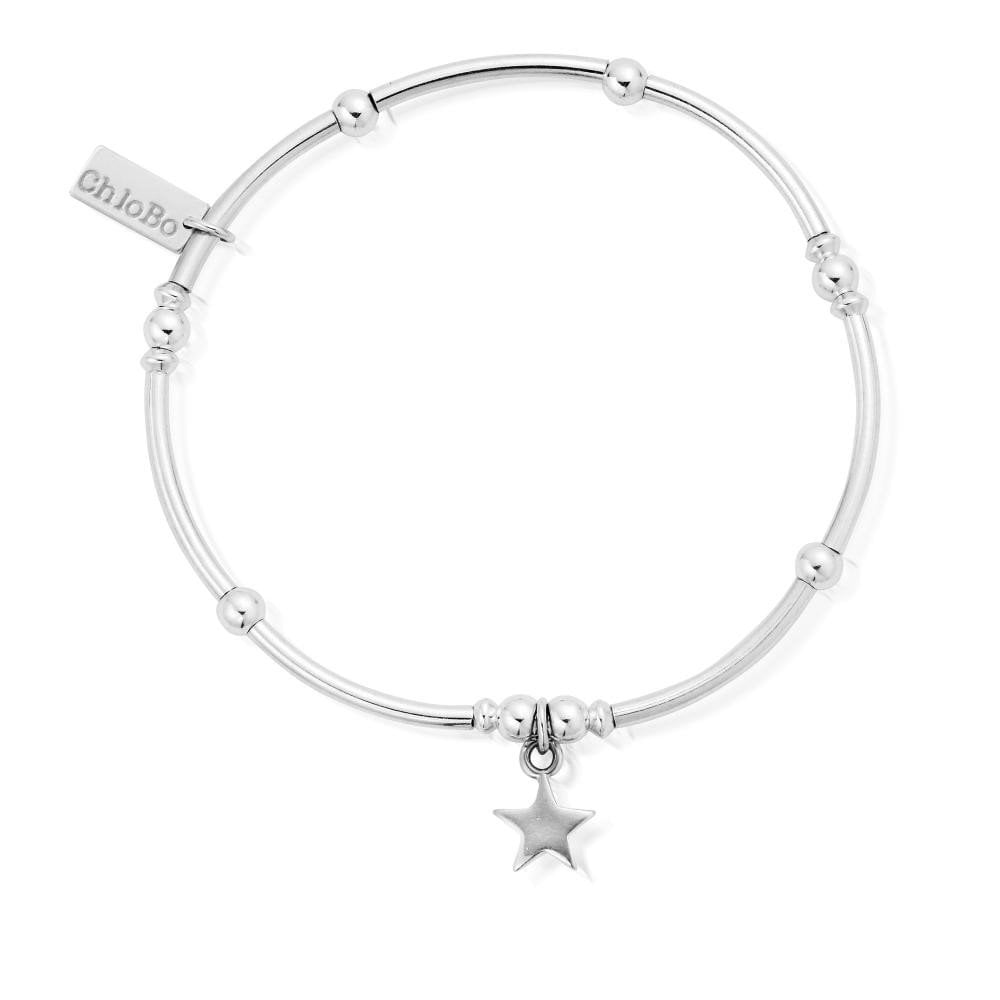 ChloBo Silver Mini Noodle Ball Star Bracelet