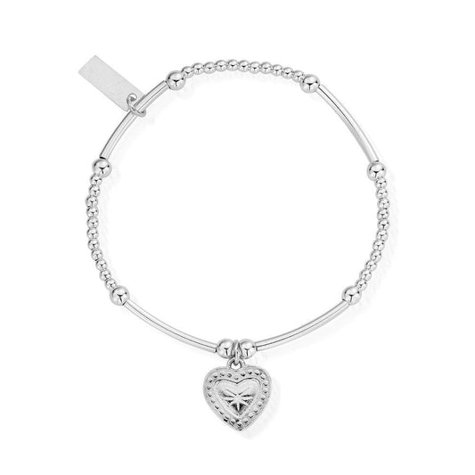 ChloBo Silver Mini Star Heart Bracelet